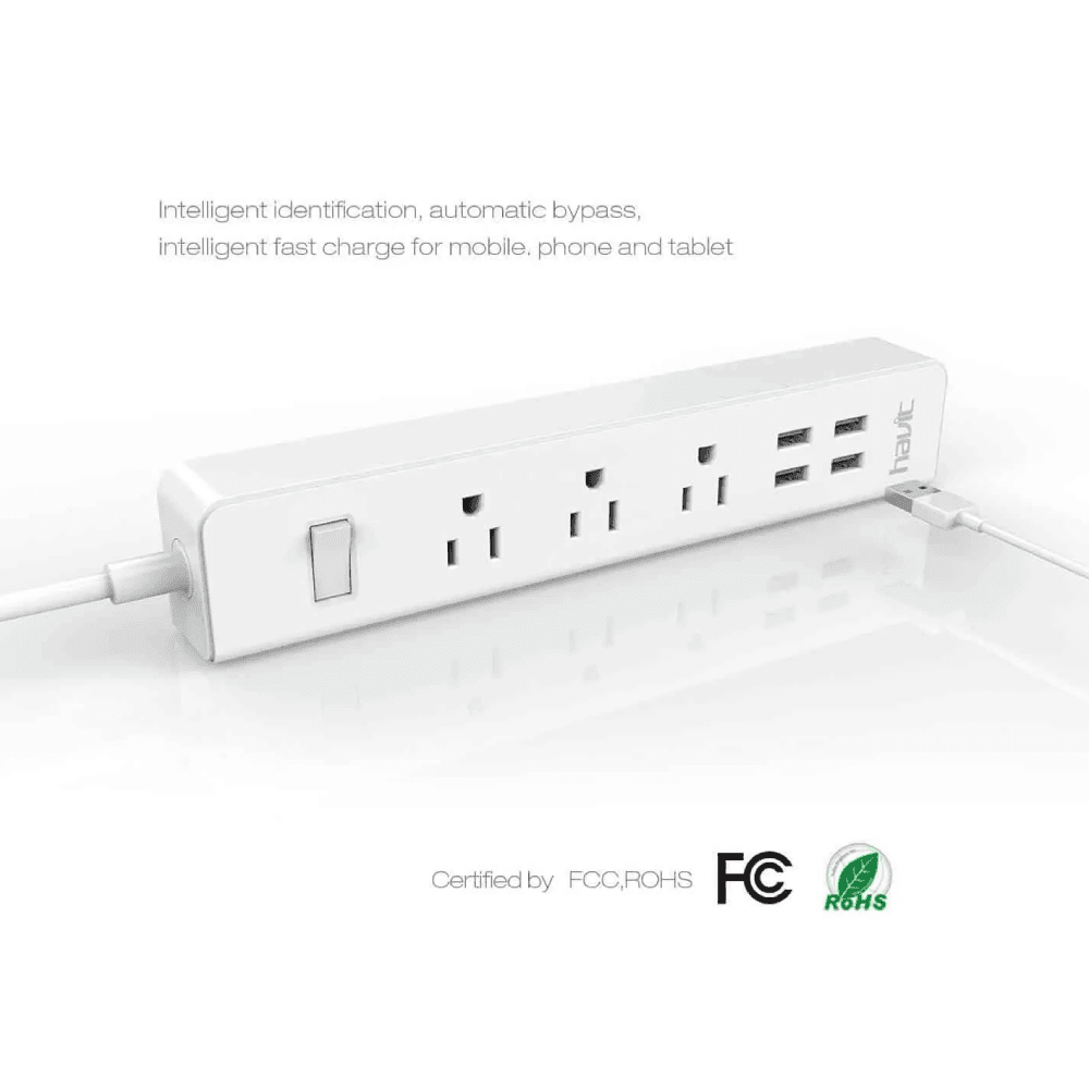 HAVIT HV-A304U Travel Power Strip and Surge Protector
